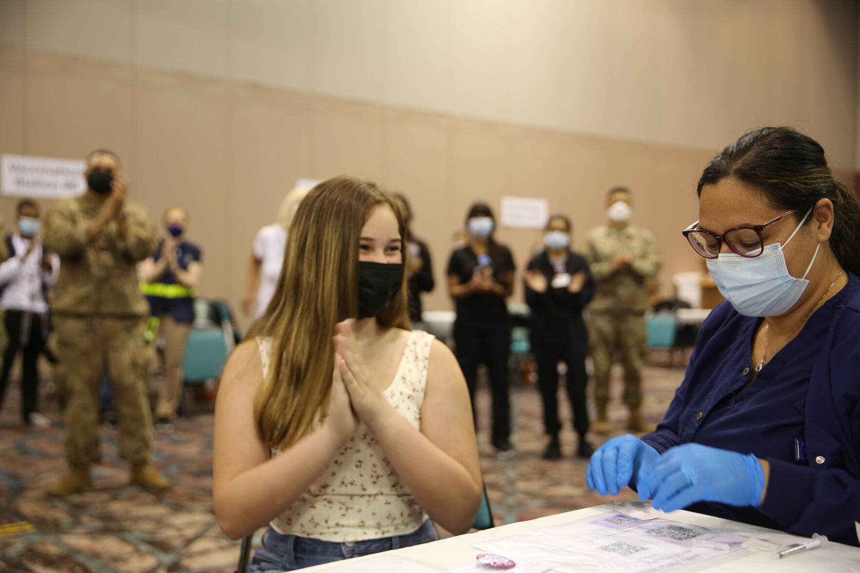 The final day of the Atlantic City Convention Center state run mega site for COVID-19 vaccinations Saturday, June 19, 2021.